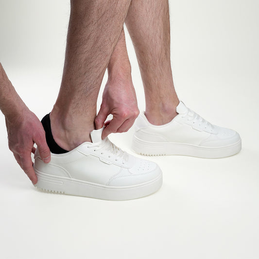 Beqem Füßling-Socken aus ägyptischer Baumwolle – schwarz, unsichtbar im Schuh, rutschfest & atmungsaktiv für maximalen Komfort.