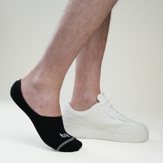Beqem Füßling-Socken aus ägyptischer Baumwolle – schwarz, unsichtbar im Schuh, atmungsaktiv & rutschfest für maximalen Komfort.
