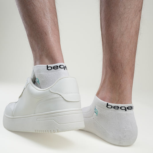 Beqem Sneaker-Socken aus ägyptischer Baumwolle – weich, atmungsaktiv, langlebig. Perfekter Sitz für maximalen Komfort.