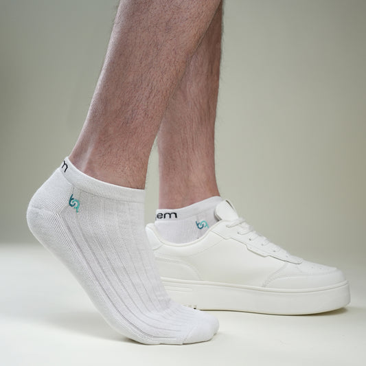 Elegante Herrensneaker-Socken, gepolstert
