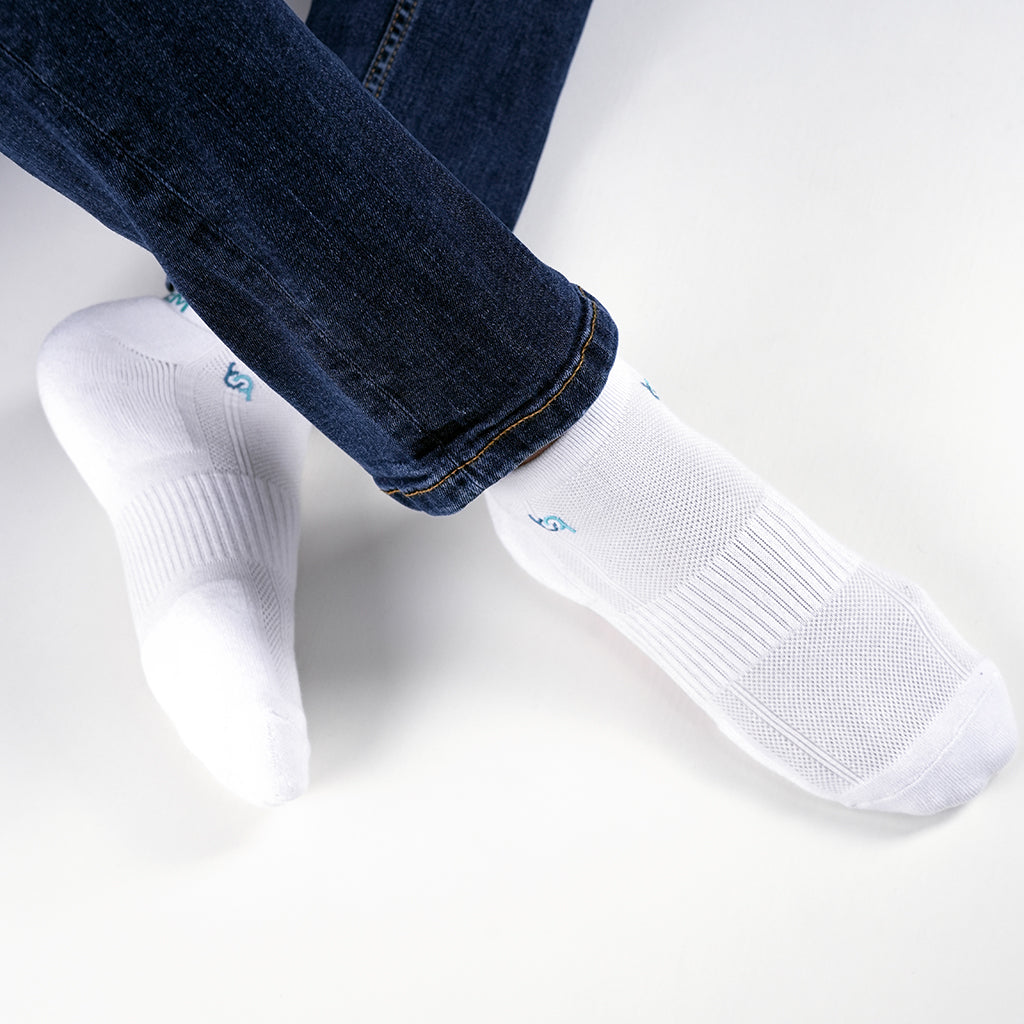 Beqem Sneaker Socken aus ägyptischer Baumwolle – Atmungsaktiv, weich, langlebig, ideal für den täglichen Komfort.