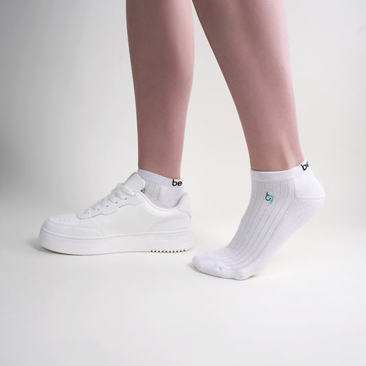 Klassische Sneaker-Socken für Damen, gepolstert