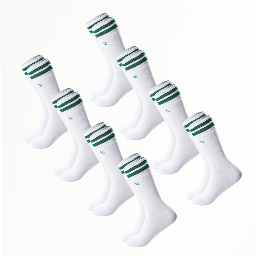 Kuschel-Socken für Damen mit Streifen, voll gepolstert