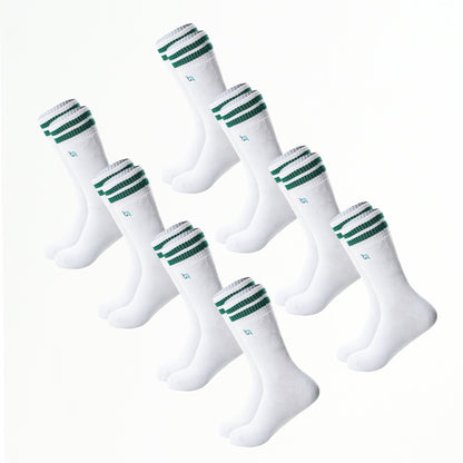 Kuschel-Socken für Damen mit Streifen, voll gepolstert