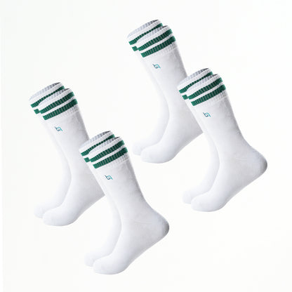 Kuschel-Socken für Damen mit Streifen, voll gepolstert