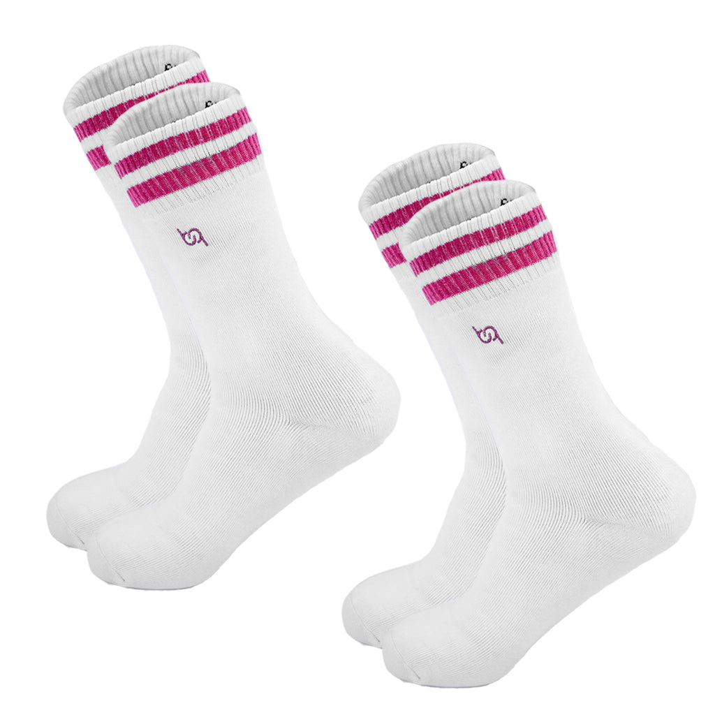 Tennis-Damen-Socken, voll gepolstert, 2 Paar