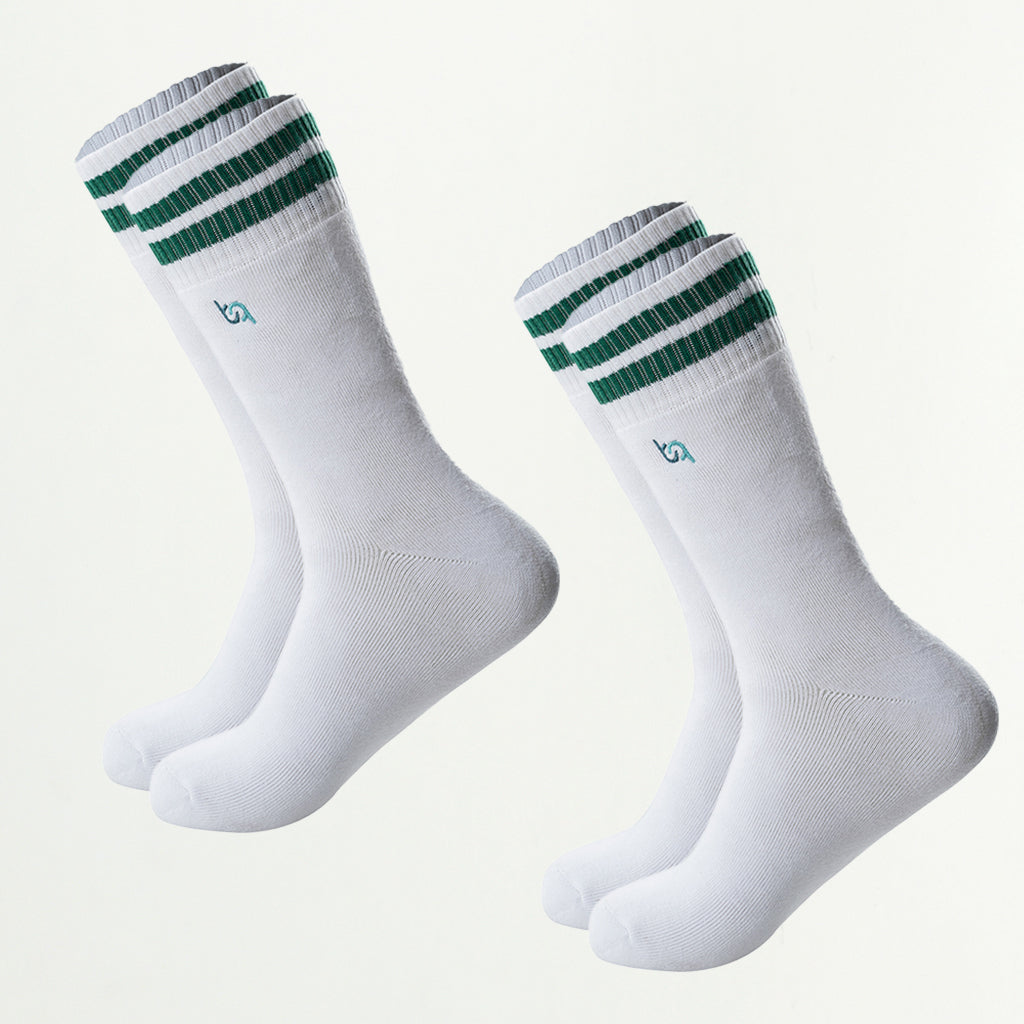 Herren Komfortsocken mit Streifen, voll gepolstert, 2 Paar