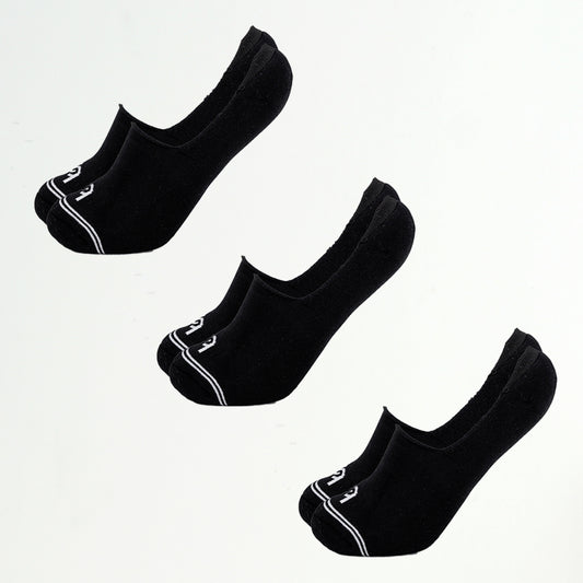 Invisible Business Herren-Sneakersocken, gepolstert, 3 Paar