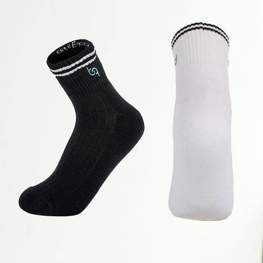 Mittelhohe Retro-Sportsocken Herren, gepolstert