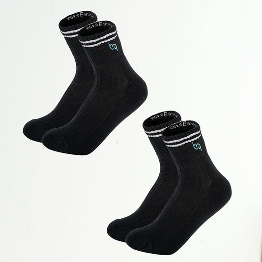 Mittelhohe Retro-Sportsocken Herren, gepolstert