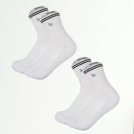 Mittelhohe Retro-Sportsocken Herren, gepolstert