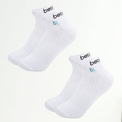 Classic sneaker socks for men – with cushioning &amp; rib knit, 2 pairs