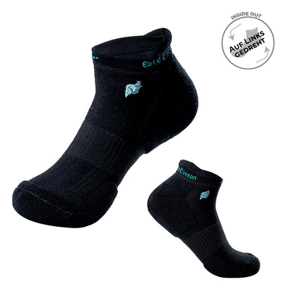 Beqem Sneaker-Socken aus ägyptischer Baumwolle – atmungsaktiv, langlebig und ideal für den Alltag. In Schwarz, mit hochwertigem Design.
