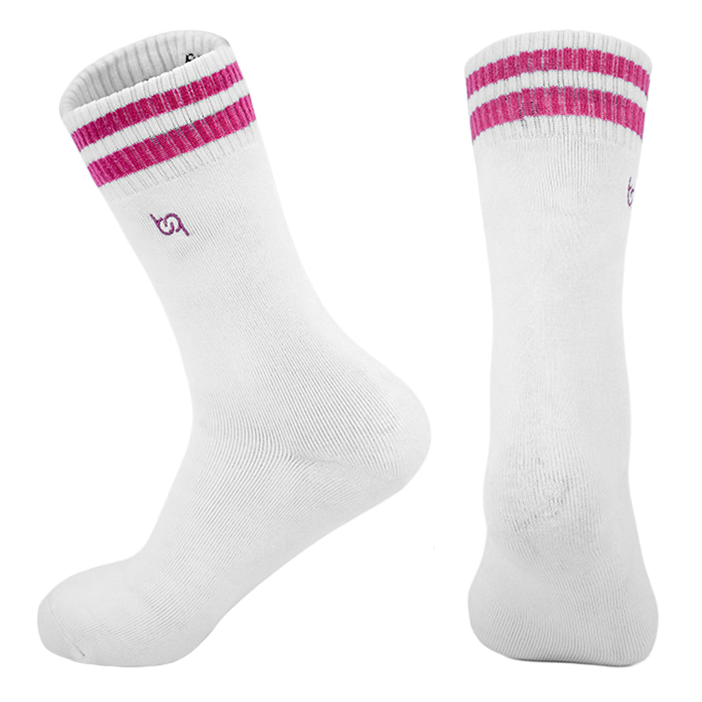 Kuschel-Socken für Damen mit Streifen, voll gepolstert, 2 Paar