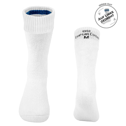 Kuschel-Socken für Damen mit Streifen, voll gepolstert, 2 Paar