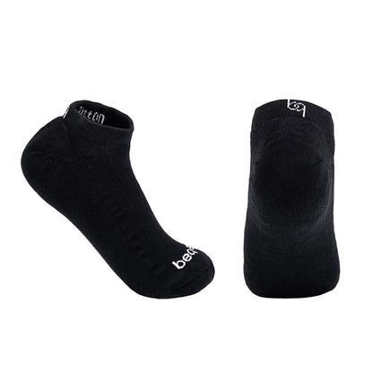 Beqem Sneaker-Socken aus ägyptischer Baumwolle – schwarz, atmungsaktiv & langlebig. Perfekte Passform für Herren, hoher Komfort.