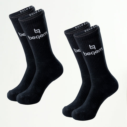 Hohe Damen-Sportsocken, stoßdämpfend gepolstert