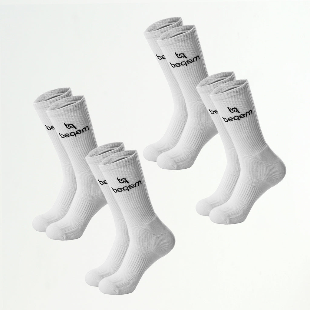 Hohe Damen-Sportsocken, stoßdämpfend gepolstert