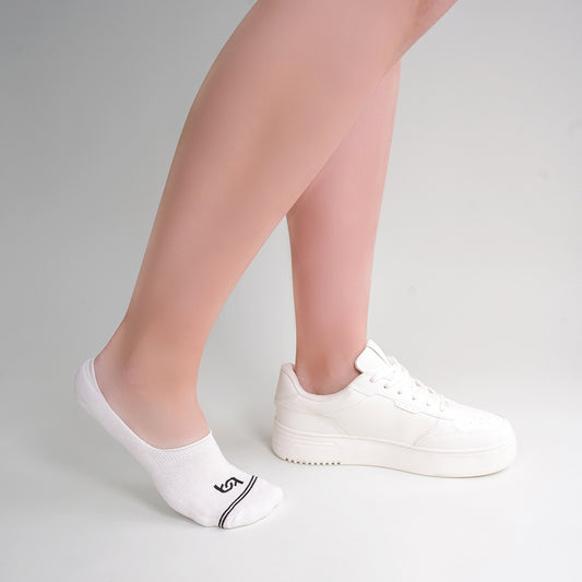 Sommer Sneakersocken Damen, gepolsterte Füßlinge, 3 Paar